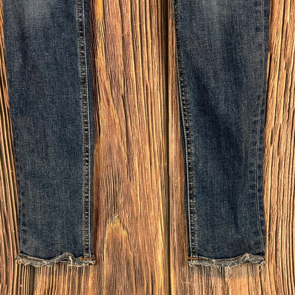 Rag & Bone Distressed Dark Blue Skinny Jeans - Picture 5 of 16